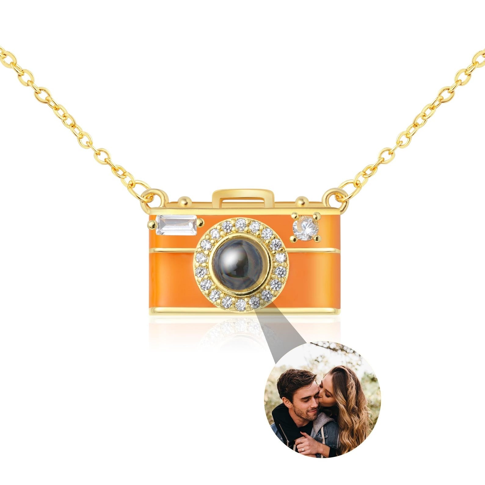 Dainty Camera Custom Personalized Necklace
