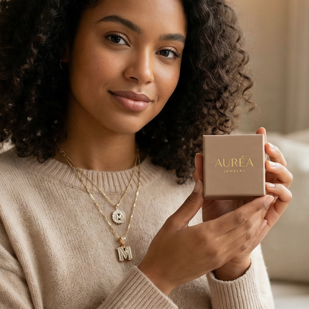 Keep & Share: 2pc 14k Diamond Letter Initial Necklaces